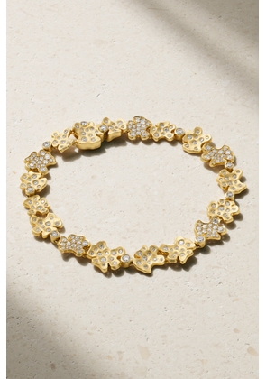 David Yurman - Fine Petals 18-karat Gold Diamond Bracelet - M