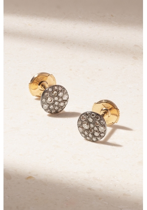 Pomellato - Sabbia Rhodium-plated 18-karat Rose Gold Diamond Earrings - One size