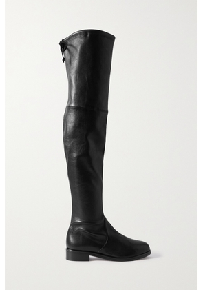 Stuart Weitzman - Lowland Bold Leather Over-the-knee Boots - Black - US6,US6.5,US7,US7.5,US8,US8.5,US9,US9.5,US10,US10.5,US11,US11.5,US12