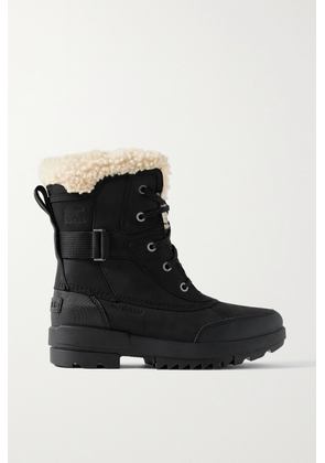 Sorel - Torino Ii Parc Shearling-trimmed Leather Ankle Boots - Black - US5,US5.5,US6,US6.5,US7,US7.5,US8,US8.5,US9,US9.5,US10,US10.5,US11,US12