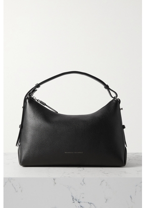 Brunello Cucinelli - Textured-leather Shoulder Bag - Black - One size
