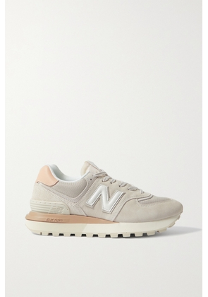 New Balance - 574 Leather-trimmed Suede And Mesh Sneakers - Off-white - US4,US4.5,US5,US5.5,US6,US6.5,US7,US7.5,US8,US8.5,US9,US9.5,US10,US10.5,US11