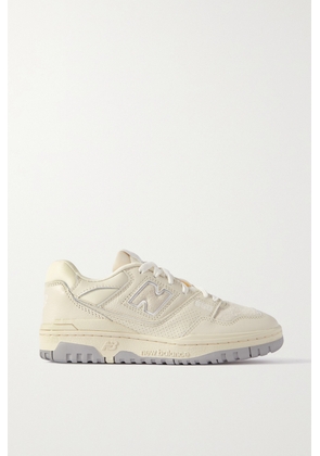 New Balance - 550 Suede And Mesh-trimmed Leather Sneakers - White - US4,US4.5,US5,US5.5,US6,US6.5,US7,US7.5,US8,US8.5,US9,US9.5,US10,US10.5,US11