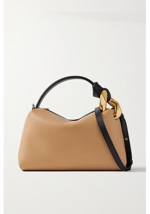 JW Anderson - Chain-embellished Two-tone Leather Shoulder Bag - Neutrals - One size