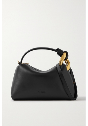 JW Anderson - Chain-embellished Leather Shoulder Bag - Black - One size