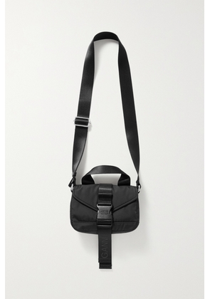 GANNI - Recycled-shell Shoulder Bag - Black - One size