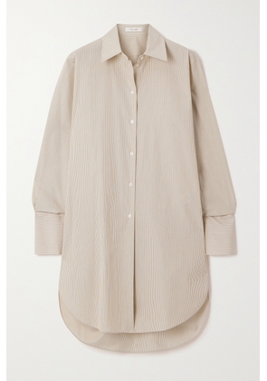 The Row - Astrea Striped Cotton-poplin Shirt - Neutrals - x small,small,medium,large,x large
