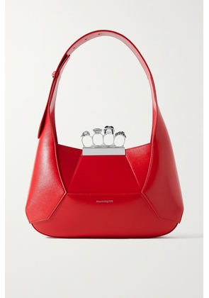Alexander McQueen - Jewelled Embellished Leather Tote - Red - One size