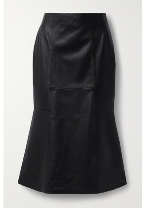 Cefinn - Lucille Paneled Leather Midi Skirt - Black - UK 6,UK 8,UK 10,UK 12,UK 14,UK 16