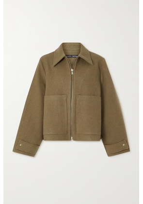 Kassl Editions - Brushed Wool-blend Jacket - Brown - FR34,FR36,FR38,FR40,FR42