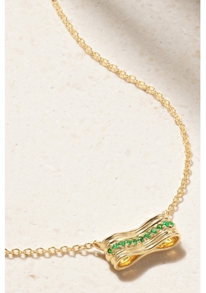 Almasika - Berceau 18-karat Gold Emerald Necklace - One size