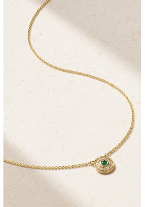 Almasika - Petite Universum 18-karat Gold, Diamond And Emerald Necklace - One size
