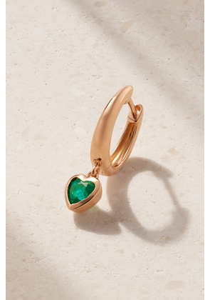 SHAY - 18-karat Gold Emerald Hoop Single Earring - One size
