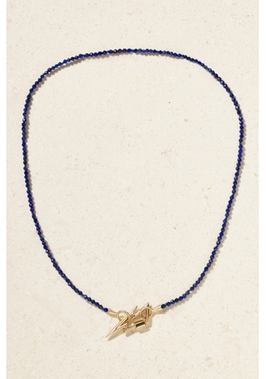 Marla Aaron - Itty Bitty Strand 14-karat Gold Lapis Lazuli Necklace - One size