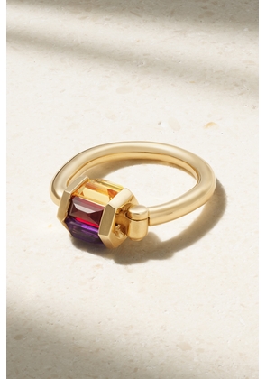 Marla Aaron - Trundle Lock 18-karat Gold Multi-stone Ring - 6,7