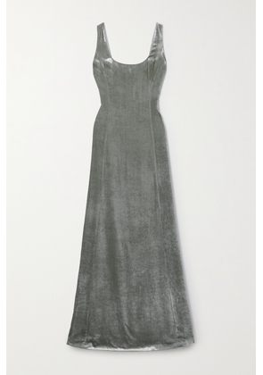 Ralph Lauren Collection - Metallic Velvet Gown - Gray - US2,US6,US8