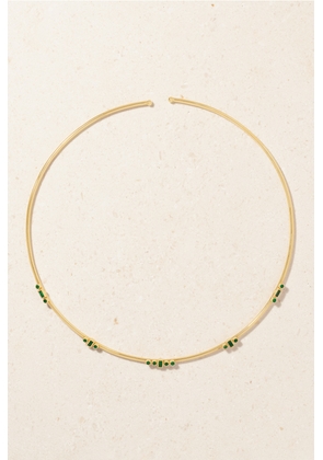 Ileana Makri - Rivulet 18-karat Gold Emerald Necklace - One size