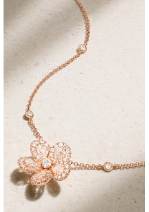 David Morris - Miss Daisy 16&quot; 18-karat Rose Gold Diamond Necklace - One size
