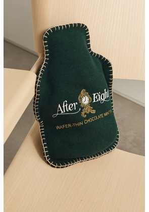 Anya Hindmarch - After Eight Embroidered Wool Hot Water Bottle Cover - Green - One size