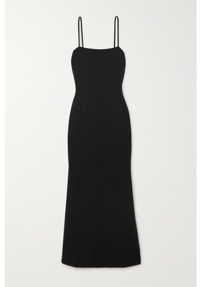 Skin - Body Stretch-cotton And Modal-blend Maxi Dress - Black - 0,1,2,3,4,5