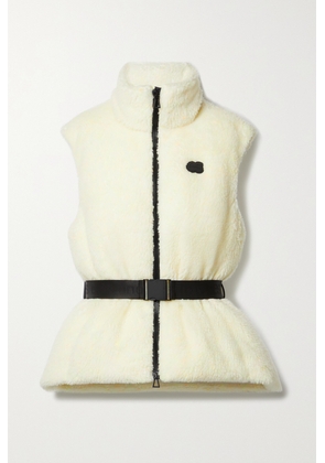 Erin Snow - + Net Sustain Nix Belted Recycled-fleece Ski Vest - Cream - x small,small,medium,large