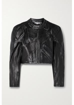 Acne Studios - Paneled Distressed Leather Jacket - Black - EU 32,EU 34,EU 36,EU 38,EU 40