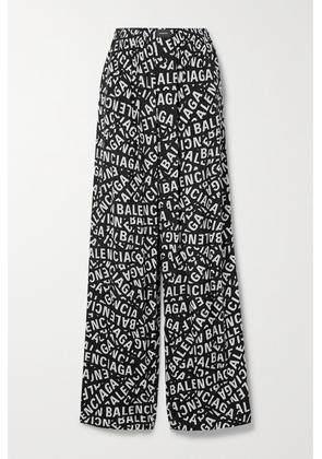 Balenciaga - Printed Poplin Pajama Pants - Black - FR34,FR36,FR38,FR40
