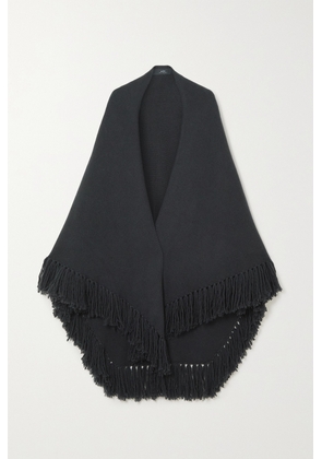 Arch4 - Duchess Fringed Cashmere Wrap - Gray - One size