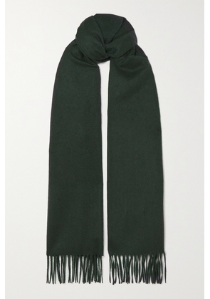 Arch4 - Gift Fringed Cashmere Scarf - Green - One size