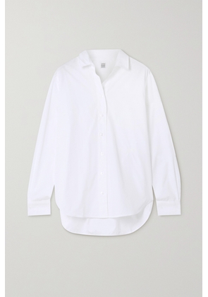 TOTEME - + Net Sustain Signature Organic Cotton-poplin Shirt - White - DK34,DK36,DK38,DK40