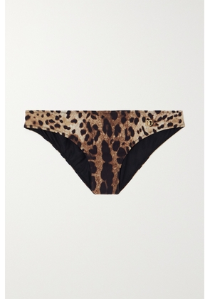 Dolce & Gabbana - Leopard-print Bikini Briefs - Animal print - 1,2,3,4,5