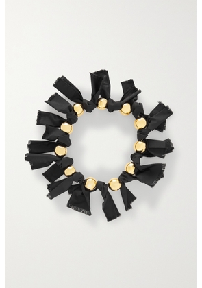 Jacquemus - Gold-tone And Taffeta Necklace - Black - One size