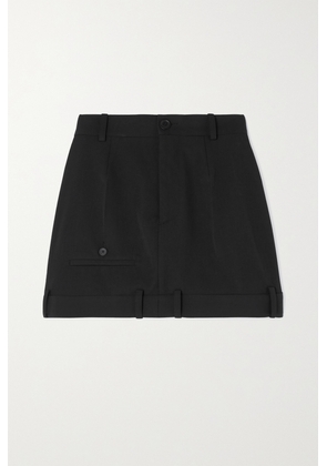 Balenciaga - Wool-twill Mini Skirt - Black - FR34,FR36,FR38,FR40
