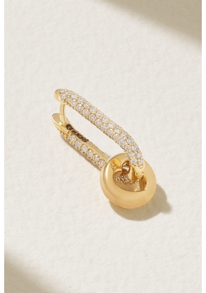 Foundrae - Heart Beat 18-karat Gold Diamond Single Earring - One size