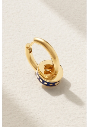 Foundrae - Karma Heart Beat Small 18-karat Gold And Ceramic Single Hoop Earring - One size