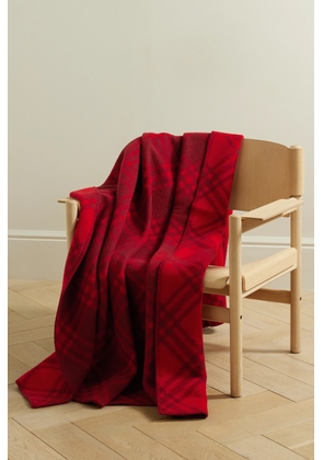 Burberry - Checked Wool Blanket - Red - One size