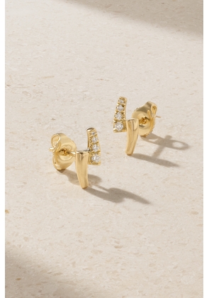 Melissa Kaye - Lola 18-karat Gold Diamond Earrings - One size