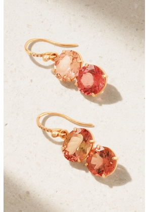 Irene Neuwirth - Gemmy Gem 18-karat Rose Gold, Tourmaline And Diamond Earrings - Orange - One size