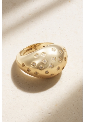 Lauren Rubinski - 14-karat Gold Diamond Ring - 3,4,5