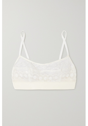 Eres Celeste Merveille Stretch-lace Soft-cup Triangle Bra in White