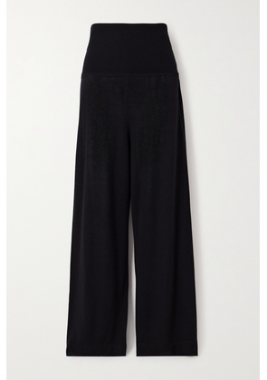 Eres - Futile Feuilleton Cashmere Straight-leg Track Pants - Black - small,medium,large