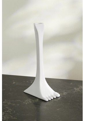 Anissa Kermiche - Footsie Earthenware Candlestick - White - One size