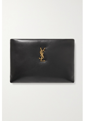 SAINT LAURENT - Calypso Small Padded Leather Clutch - Black - One size