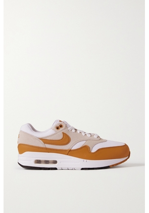 Nike - Air Max 1 Suede, Leather And Mesh Sneakers - Orange - US4,US4.5,US5,US5.5,US6,US6.5,US7,US7.5,US8,US8.5,US9,US9.5,US10,US10.5,US11,US11.5,US12