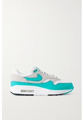 Nike - Air Max 1 Suede, Leather And Mesh Sneakers - Blue - US4,US4.5,US5,US5.5,US6,US6.5,US7,US7.5,US8,US8.5,US9,US9.5,US10,US10.5,US11,US11.5,US12