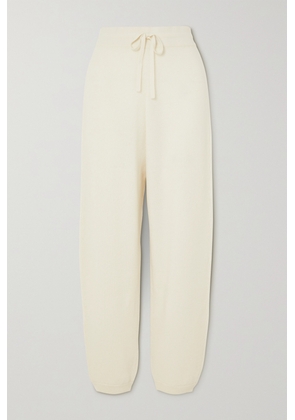 Arch4 - + Net Sustain Darford Ribbed Cashmere Tapered Track Pants - Ivory - x small,small,medium,large