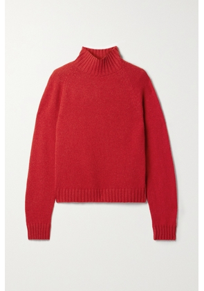 The Elder Statesman - Cashmere Turtleneck Sweater - Red - x small,small,medium,large