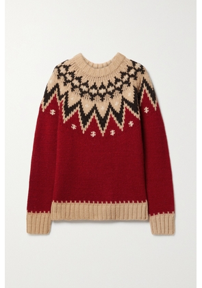 Polo Ralph Lauren - Fair Isle Knitted Sweater - Red - x small,small,medium,large,x large