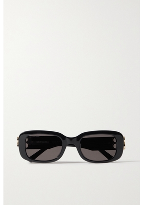 Balenciaga Eyewear - Dynasty Bb Rectangular-frame Acetate Sunglasses - Black - One size