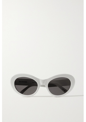 Balenciaga Eyewear - Monaco Cat-eye Recycled-acetate Sunglasses - White - One size